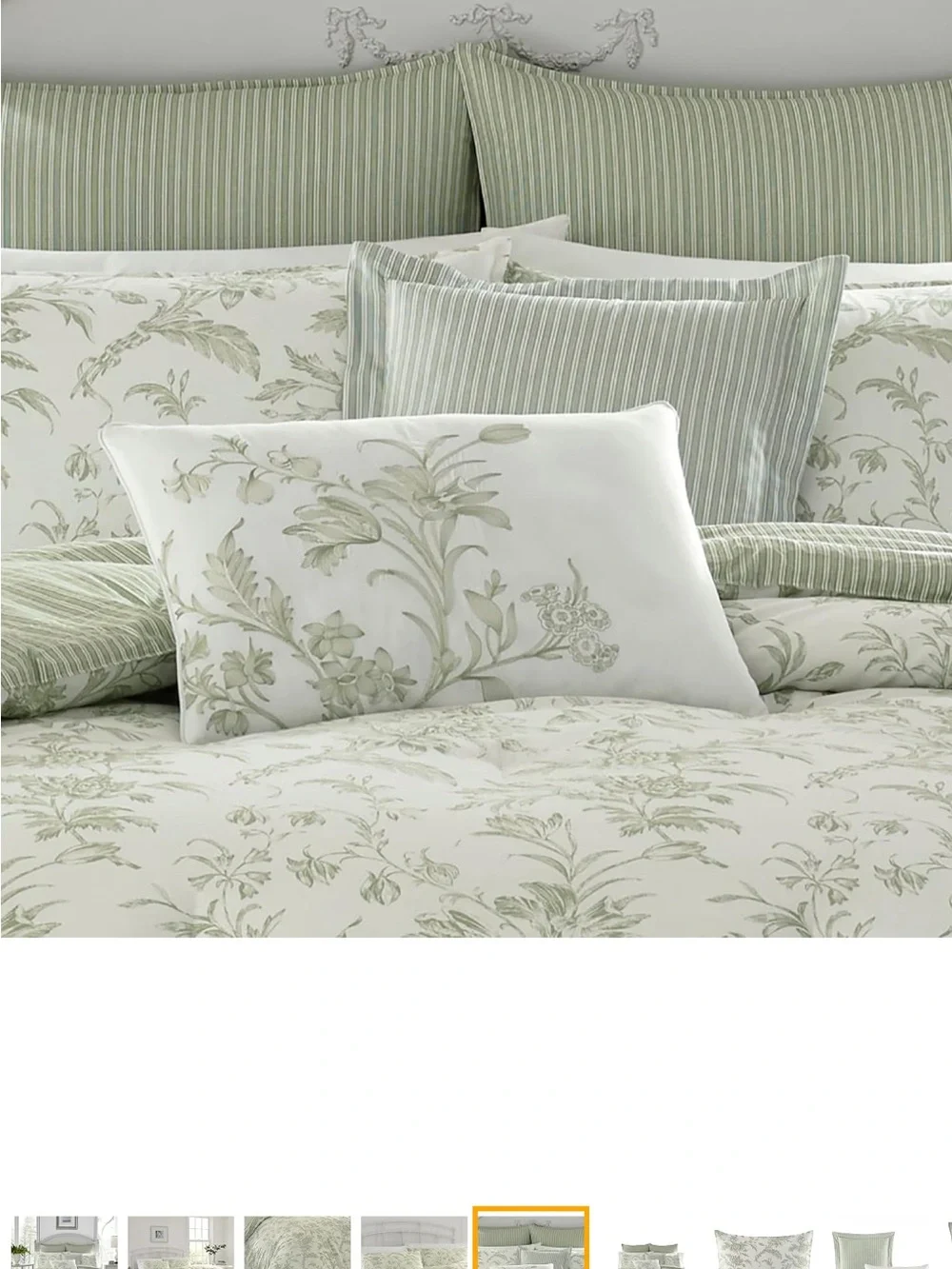 Laura Ashley Home - Queen Duvet Cover Set, Reversible Cotton Bedding